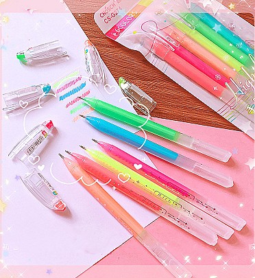 پک هایلایتر خودکاری 6 رنگ