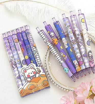 خودکار طرح خرس بنفش