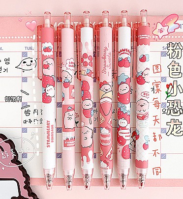 خودکار طرح دایناسور صورتی