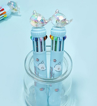 خودکار 10 رنگ نهنگ شاخدار